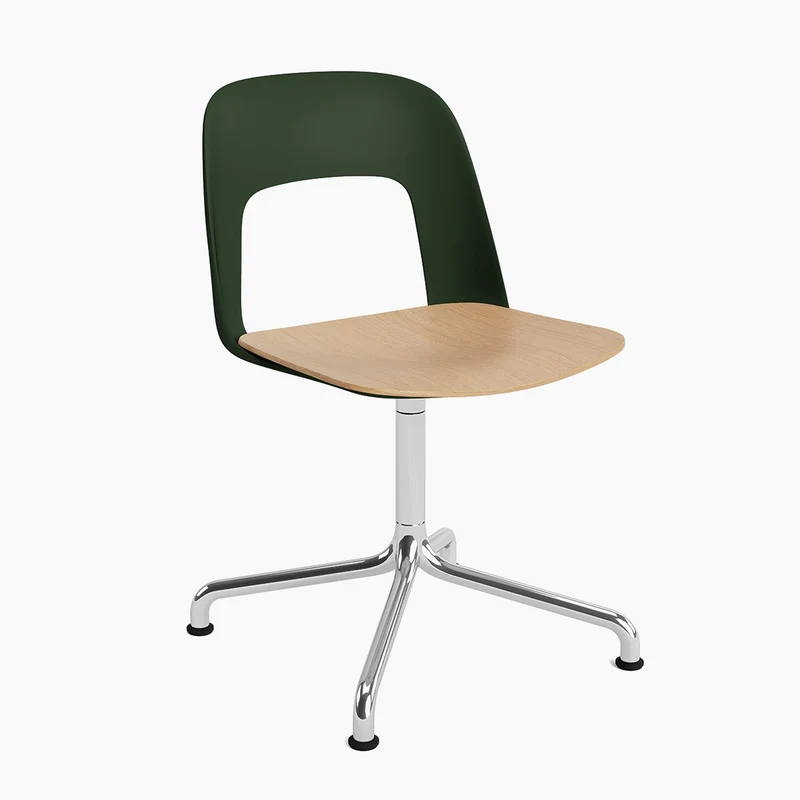 Layout Chair 152 — Polished aluminium Swivel Arc