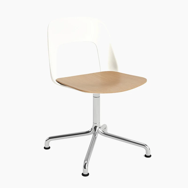 Layout Chair 152 — Polished aluminium Swivel Arc