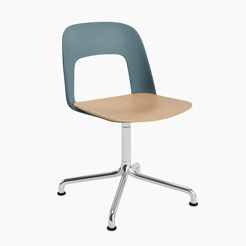 Layout Chair 152 — Polished aluminium Swivel Arc