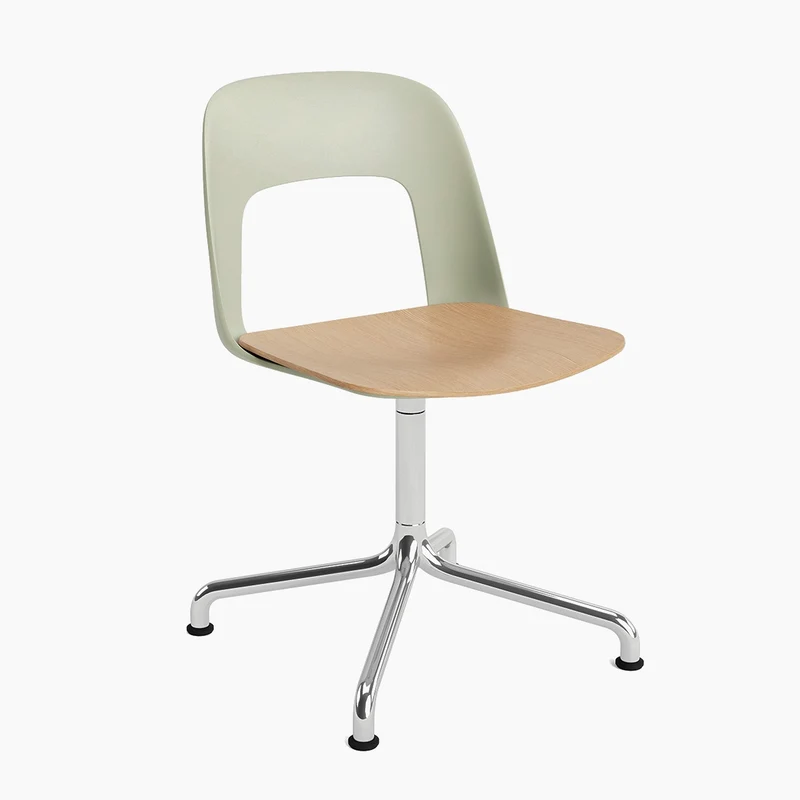 Layout Chair 152 — Polished aluminium Swivel Arc