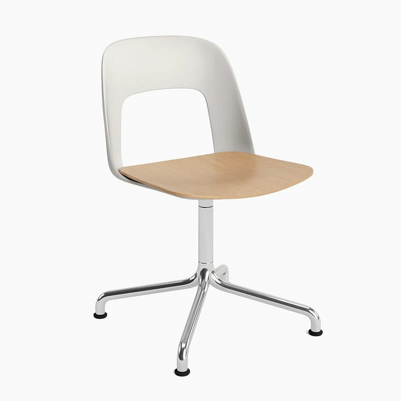Layout Chair 152 — Polished aluminium Swivel Arc