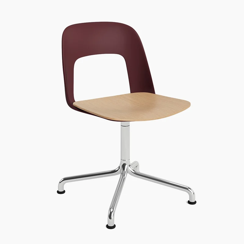 Layout Chair 152 — Polished aluminium Swivel Arc