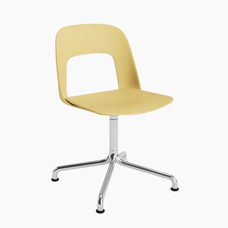 Layout Chair 151 — Polished aluminium Swivel Arc