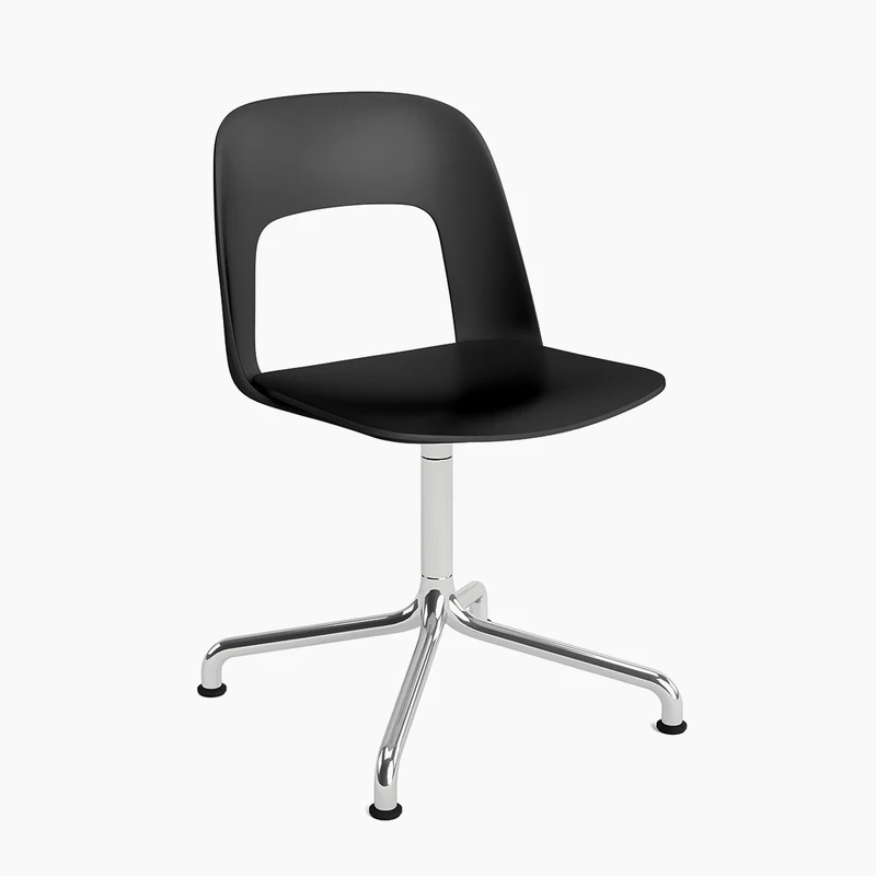 Layout Chair 151 — Polished aluminium Swivel Arc
