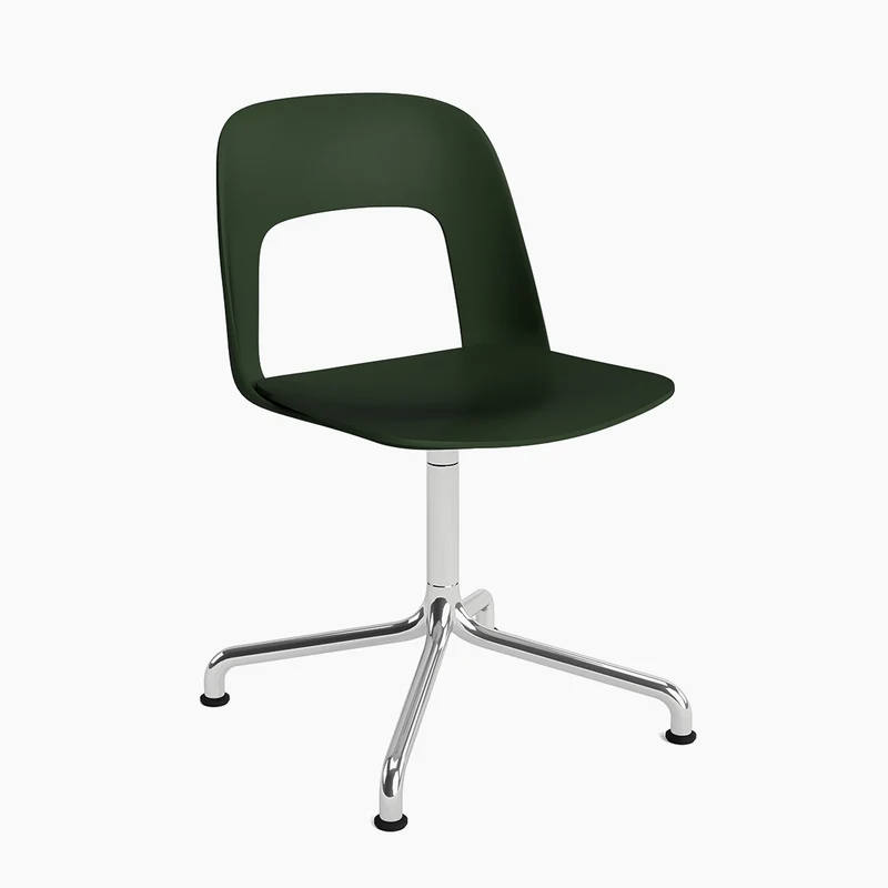 Layout Chair 151 — Polished aluminium Swivel Arc
