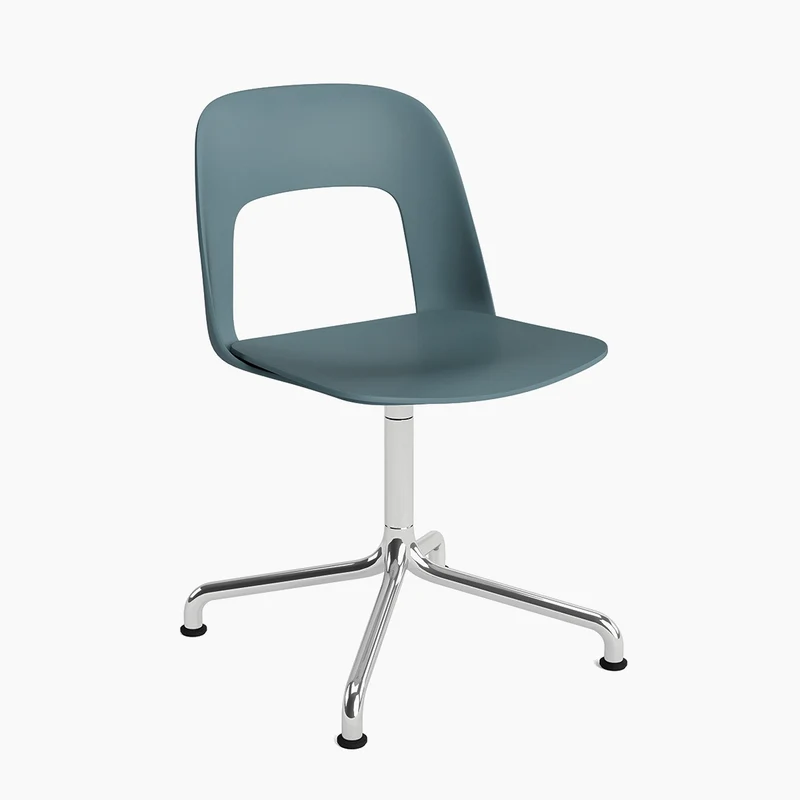 Layout Chair 151 — Polished aluminium Swivel Arc
