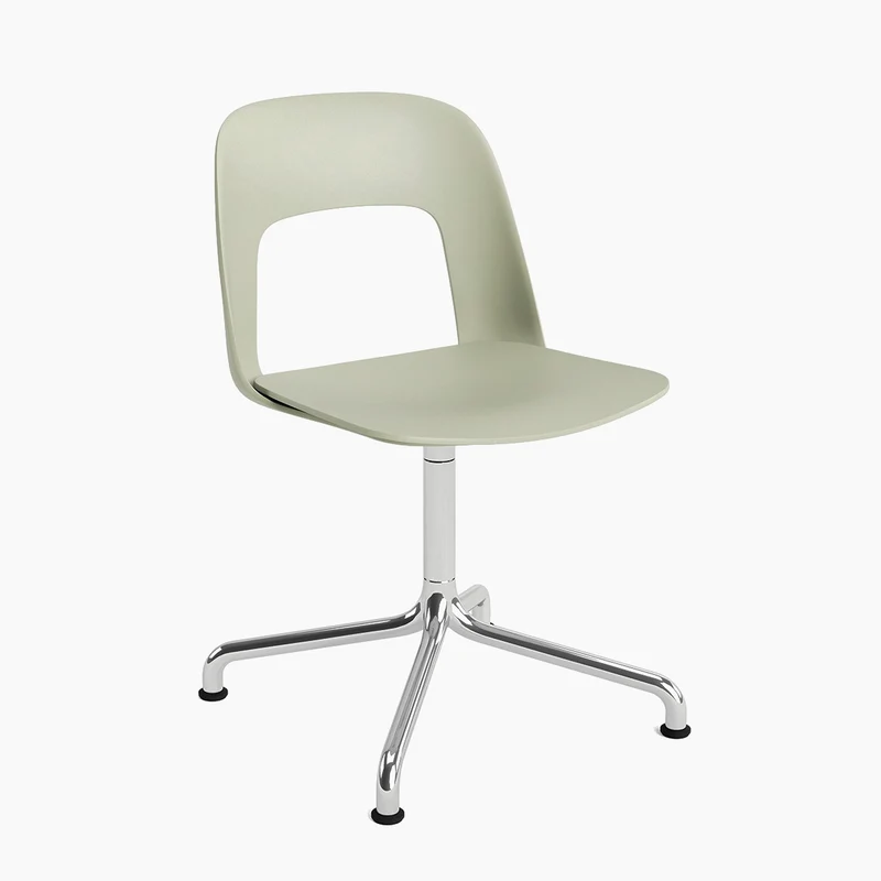 Layout Chair 151 — Polished aluminium Swivel Arc