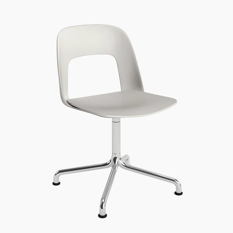 Layout Chair 151 — Polished aluminium Swivel Arc