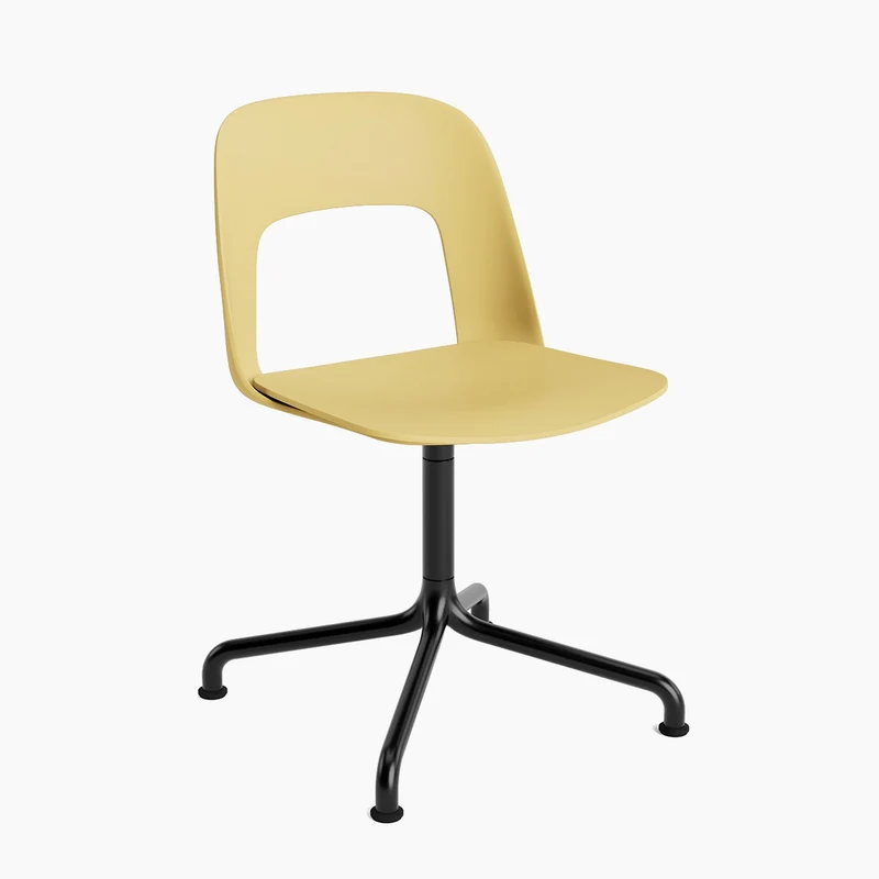 Layout Chair 151 — Black Aluminium Swivel Arc