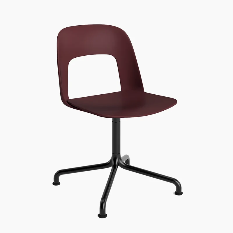 Layout Chair 151 — Black Aluminium Swivel Arc