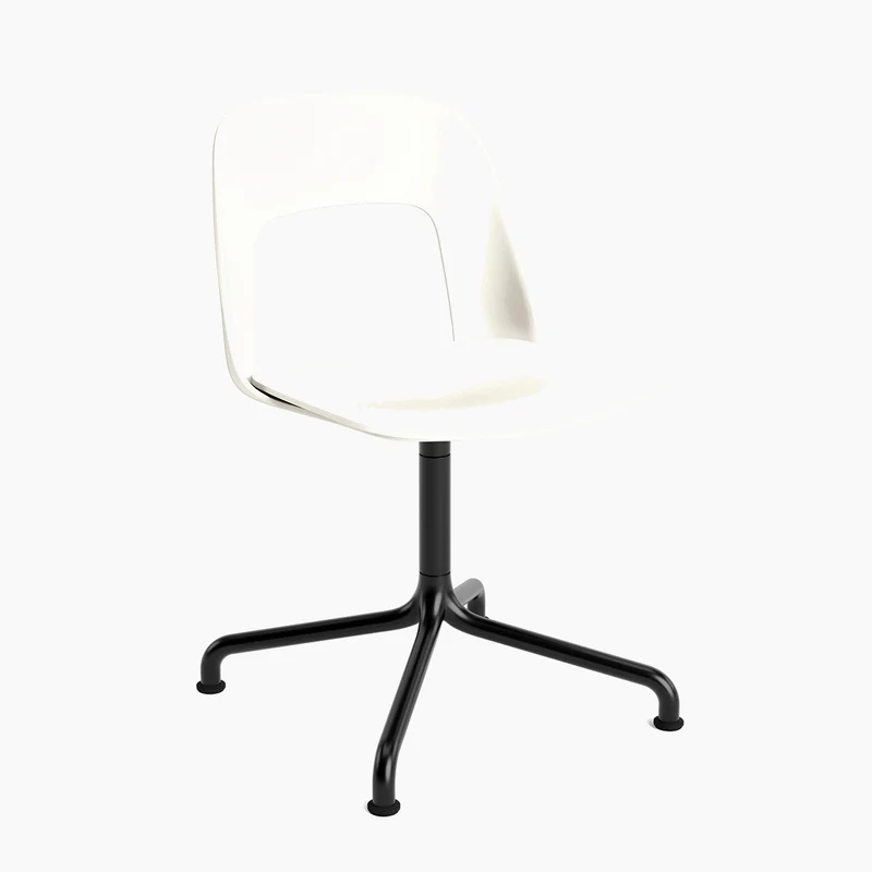 Layout Chair 151 — Black Aluminium Swivel Arc