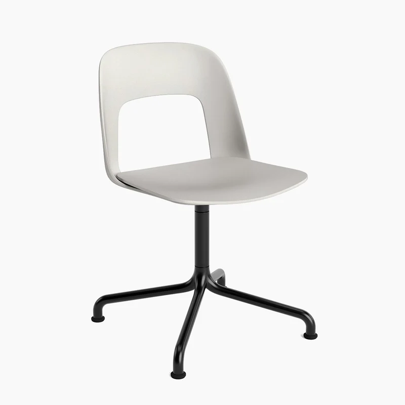 Layout Chair 151 — Black Aluminium Swivel Arc