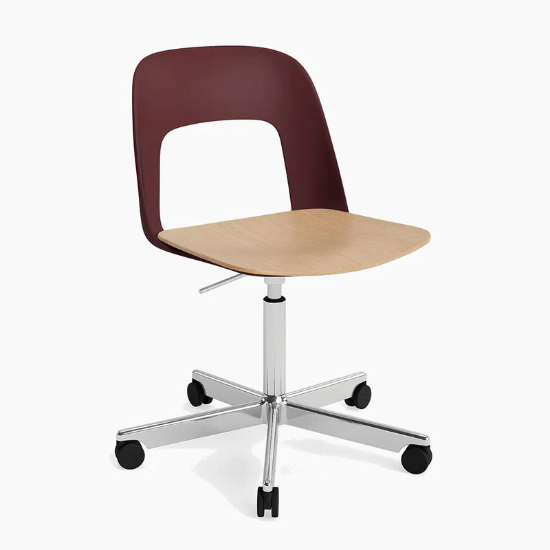 Layout Chair 142 — Polished aluminium Gas Lift