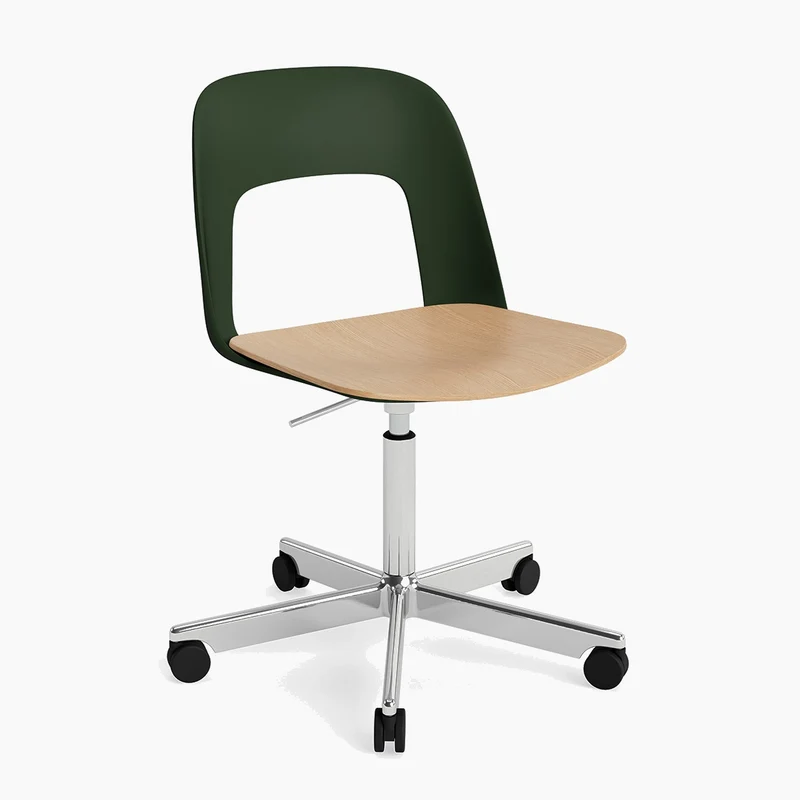 Layout Chair 142 — Polished aluminium Gas Lift