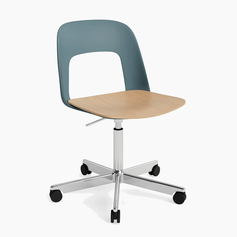 Layout Chair 142 — Polished aluminium Gas Lift