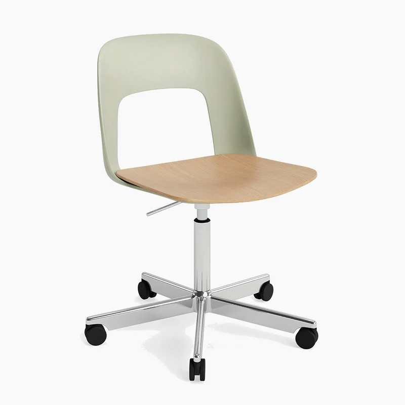 Layout Chair 142 — Polished aluminium Gas Lift