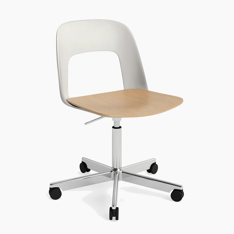 Layout Chair 142 — Polished aluminium Gas Lift