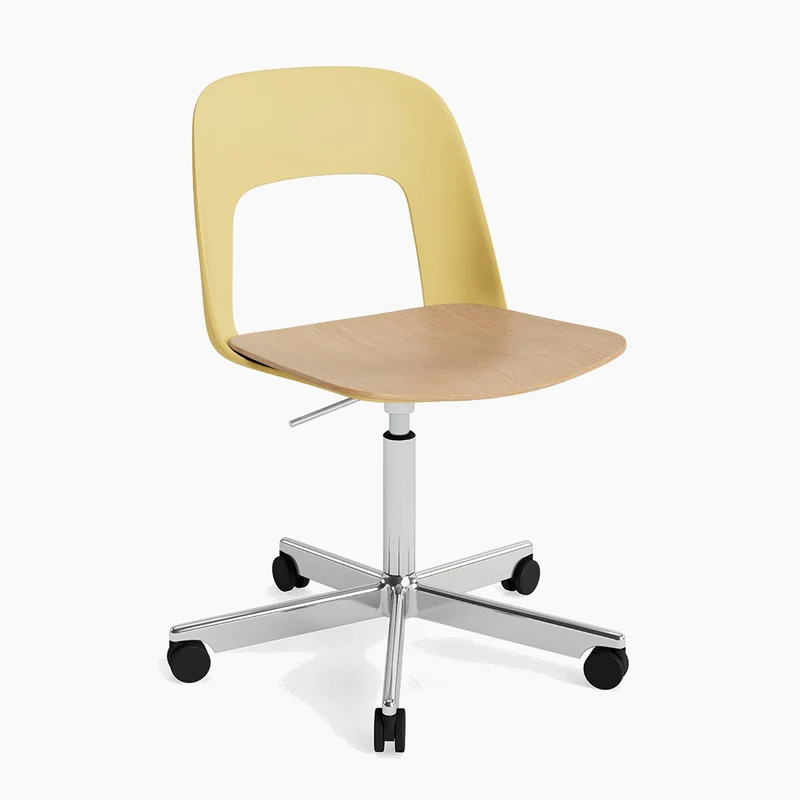 Layout Chair 142 — Polished aluminium Gas Lift