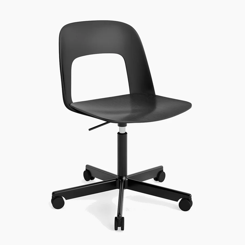 Layout Chair 142 — Black Aluminium Gas Lift