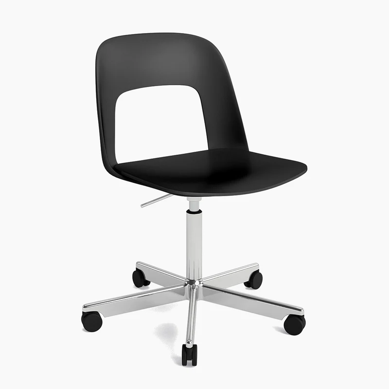 Layout Chair 141 — Polished aluminium Gas Lift