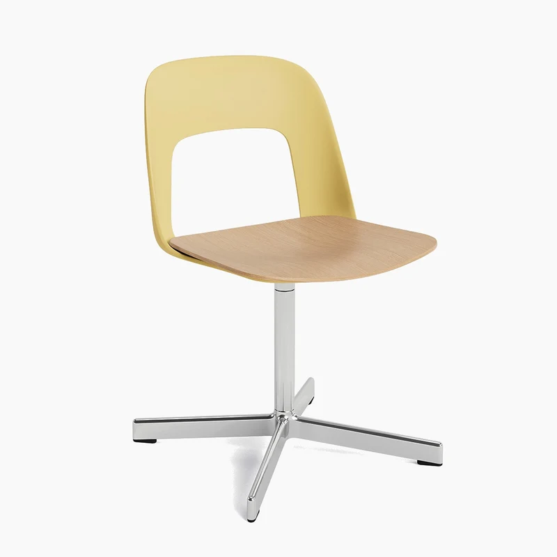 Layout Chair 132 — Polished aluminium Swivel