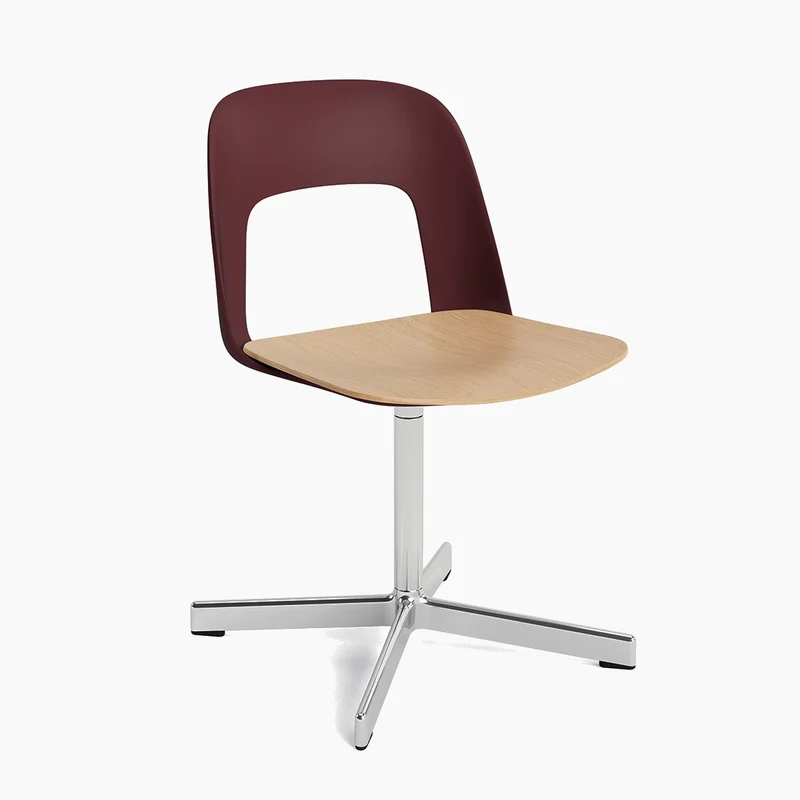 Layout Chair 132 — Polished aluminium Swivel