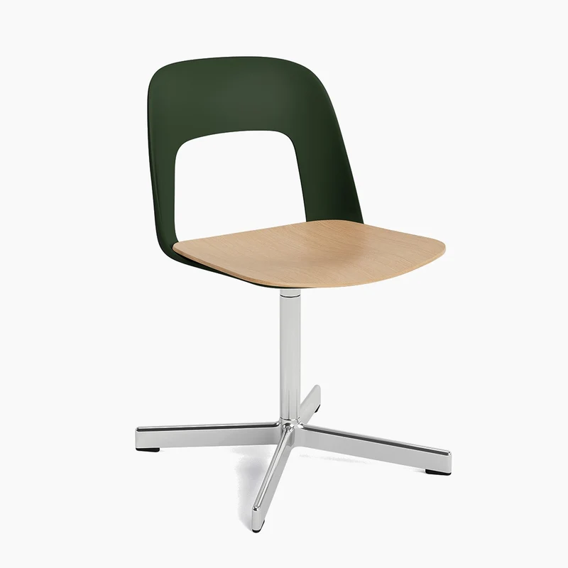 Layout Chair 132 — Polished aluminium Swivel