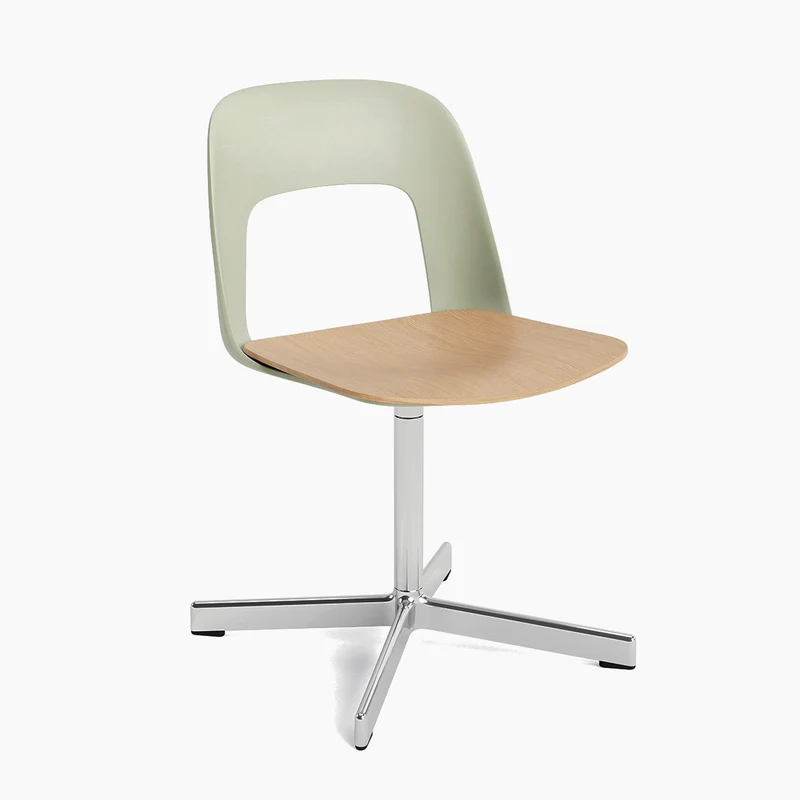 Layout Chair 132 — Polished aluminium Swivel