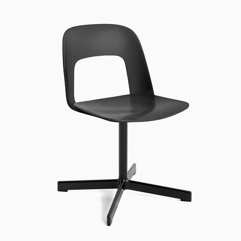 Layout Chair 132 — Black Aluminium Swivel