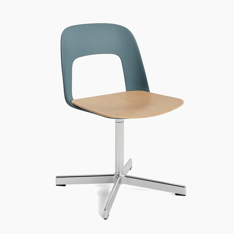 Layout Chair 132 — Black Aluminium Swivel