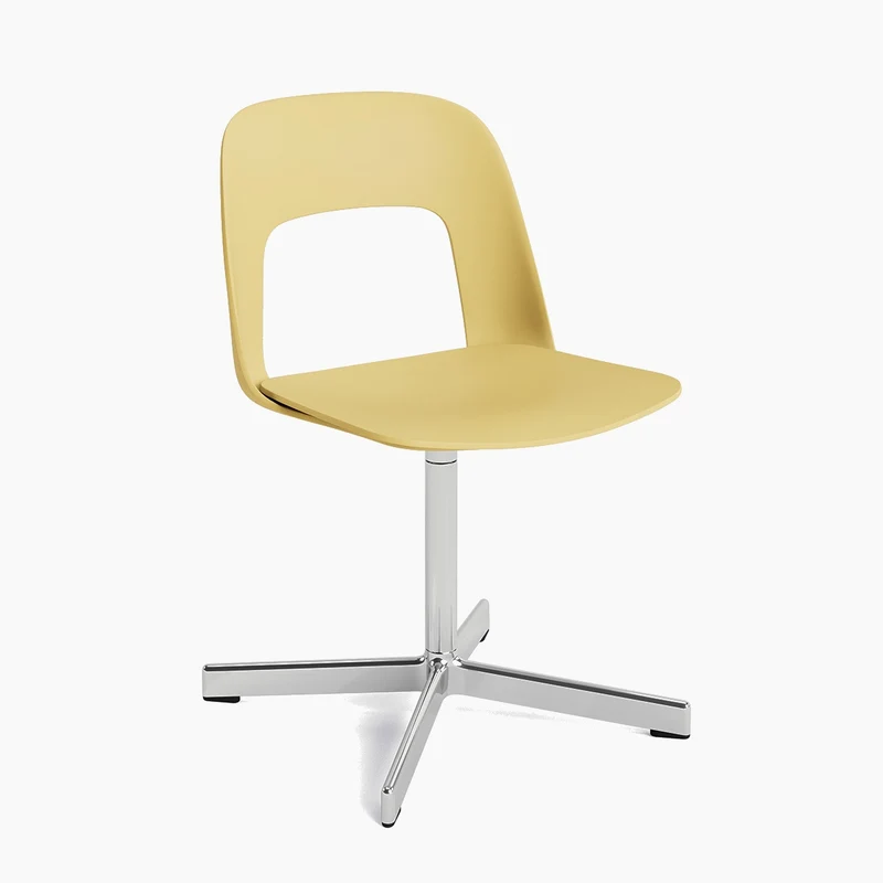 Layout Chair 131 — Polished aluminium Swivel