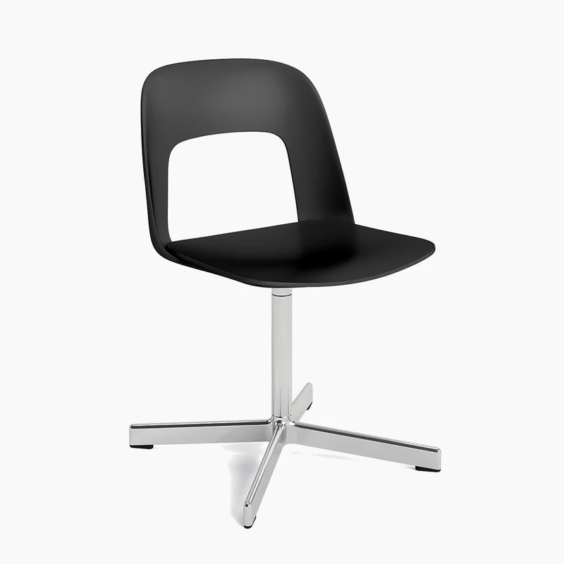 Layout Chair 131 — Polished aluminium Swivel