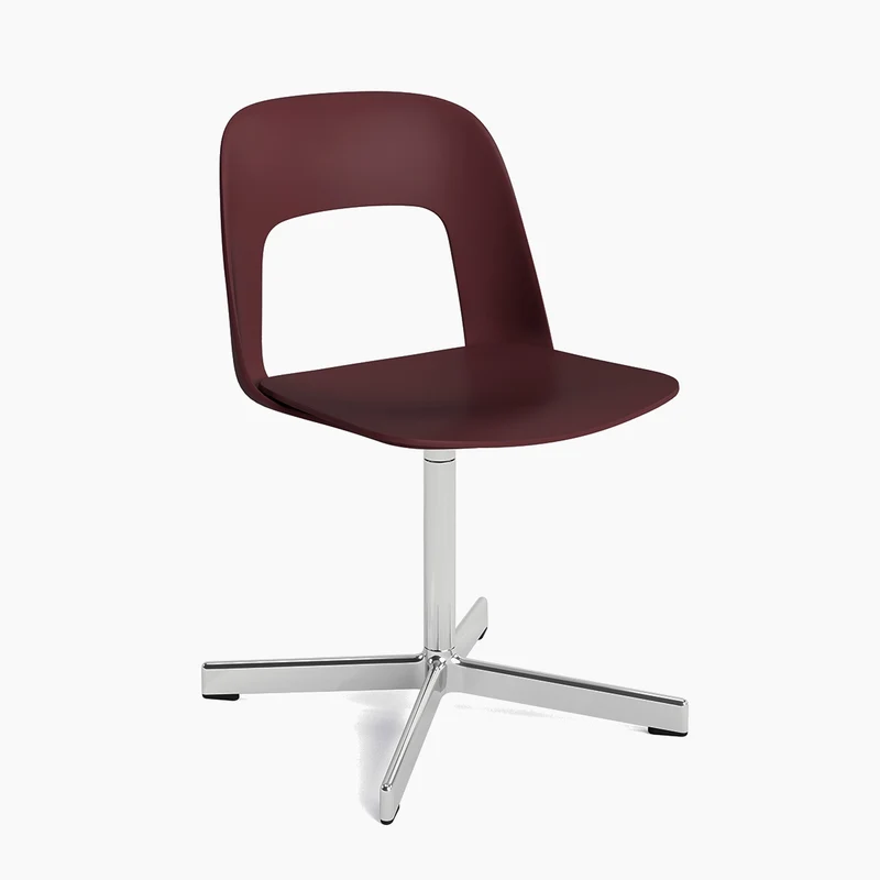 Layout Chair 131 — Polished aluminium Swivel
