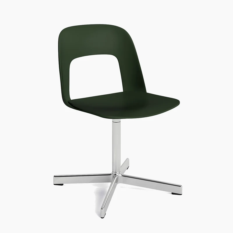 Layout Chair 131 — Polished aluminium Swivel