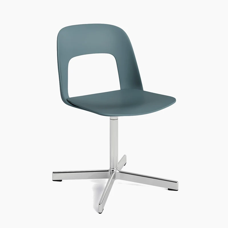 Layout Chair 131 — Polished aluminium Swivel