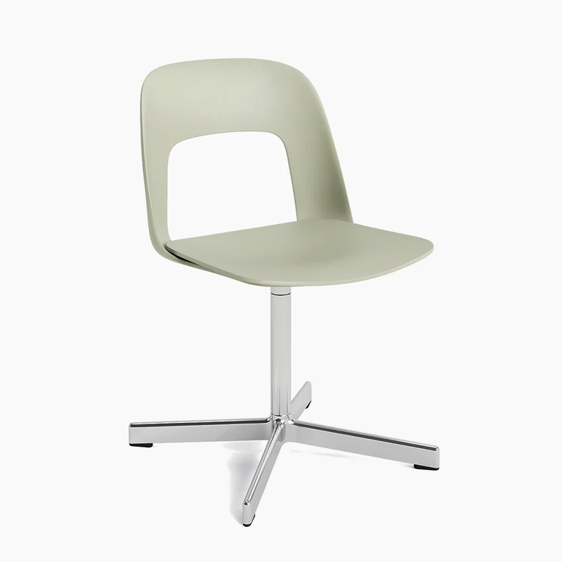 Layout Chair 131 — Polished aluminium Swivel