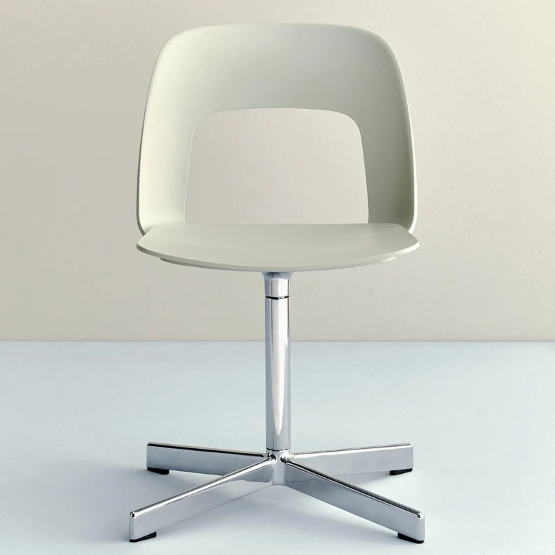 Layout Chair 131 — Polished aluminium Swivel