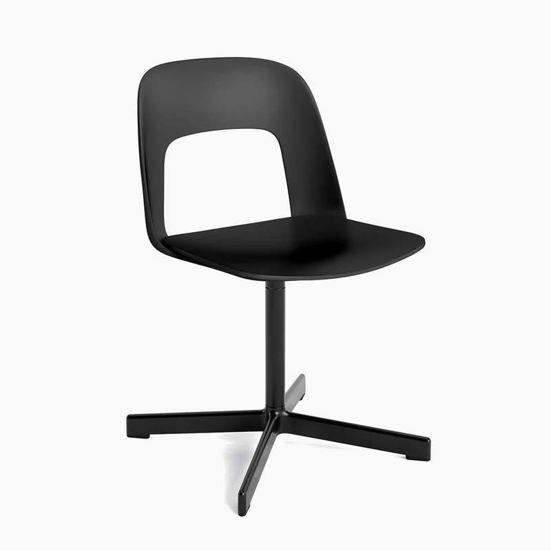 Layout Chair 131 — Black Aluminium Swivel