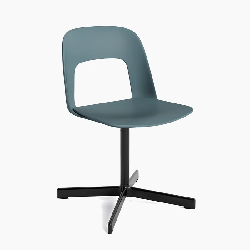 Layout Chair 131 — Black Aluminium Swivel