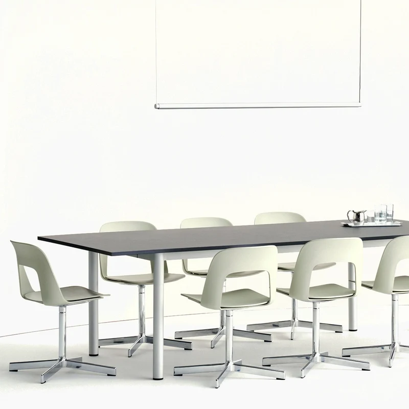 Layout Chair 131 — Black Aluminium Swivel