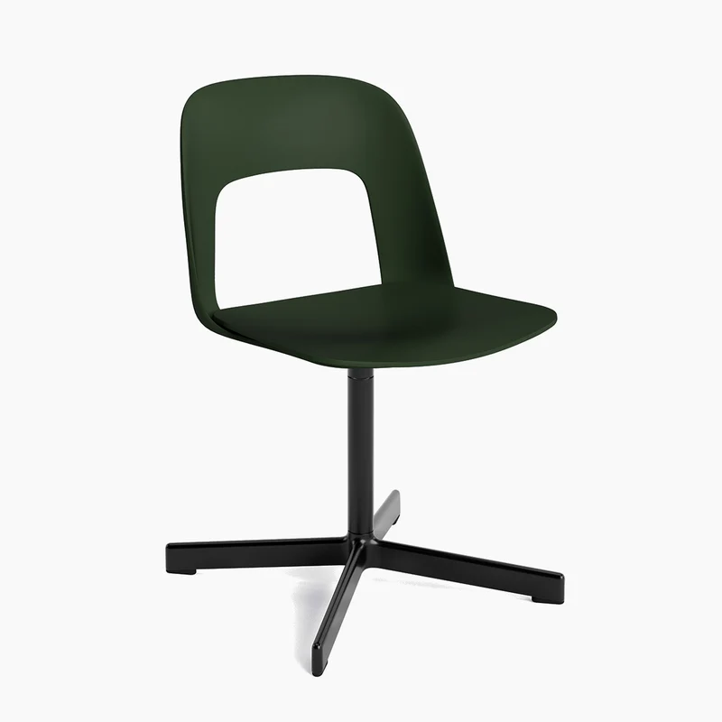 Layout Chair 131 — Black Aluminium Swivel