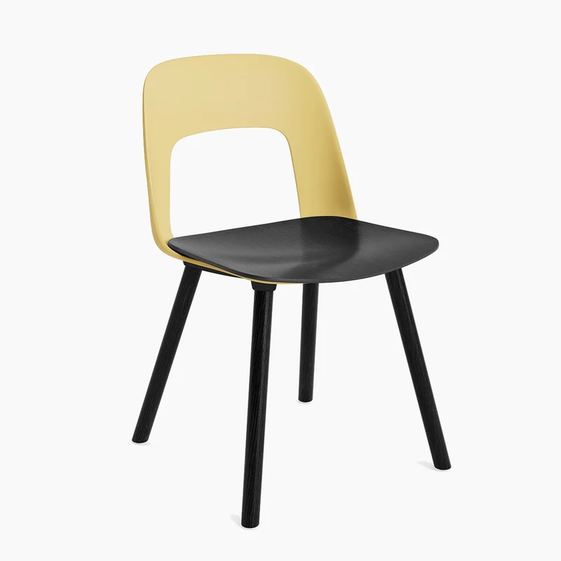 Layout Chair 122 — Black Lacquered oak 4-Leg