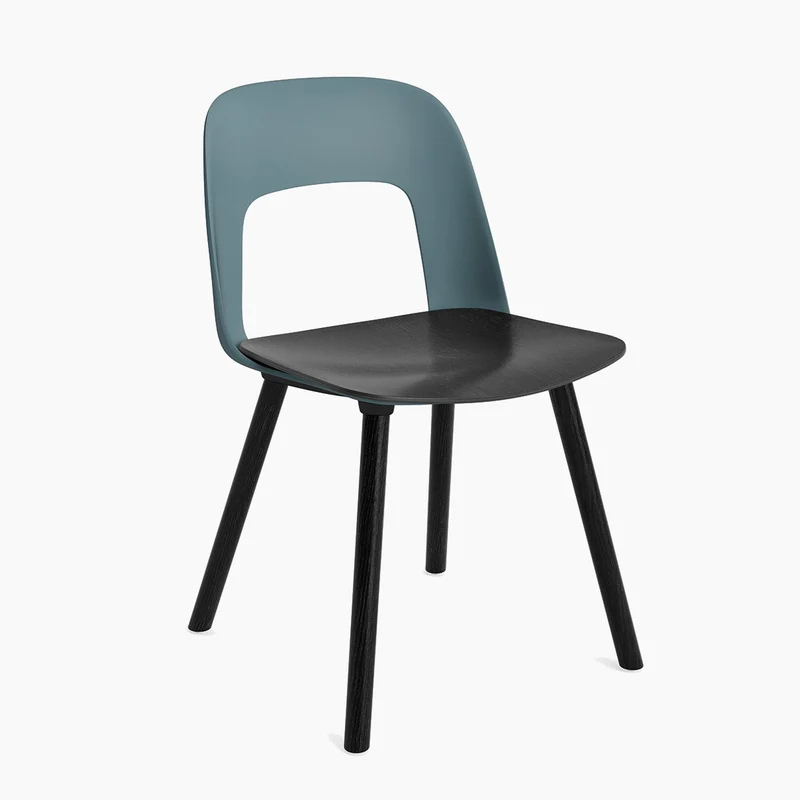 Layout Chair 122 — Black Lacquered oak 4-Leg