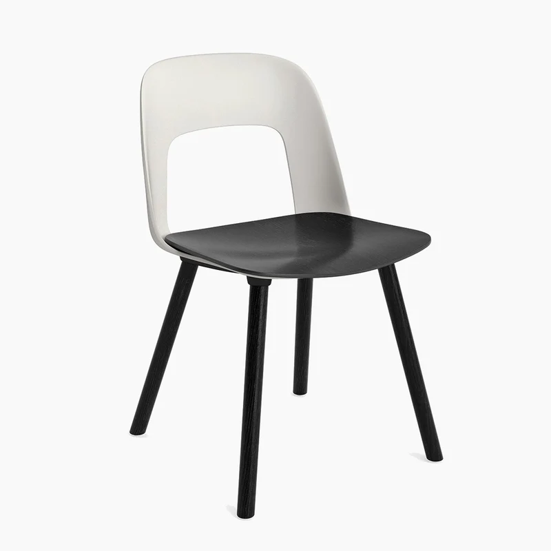 Layout Chair 122 — Black Lacquered oak 4-Leg