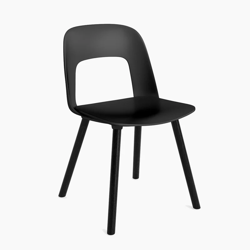 Layout Chair 121 — Black Lacquered oak 4-Leg