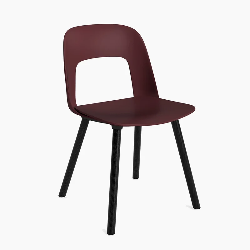 Layout Chair 121 — Black Lacquered oak 4-Leg