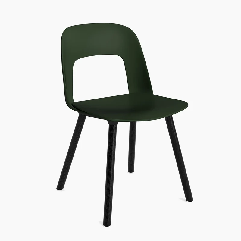 Layout Chair 121 — Black Lacquered oak 4-Leg