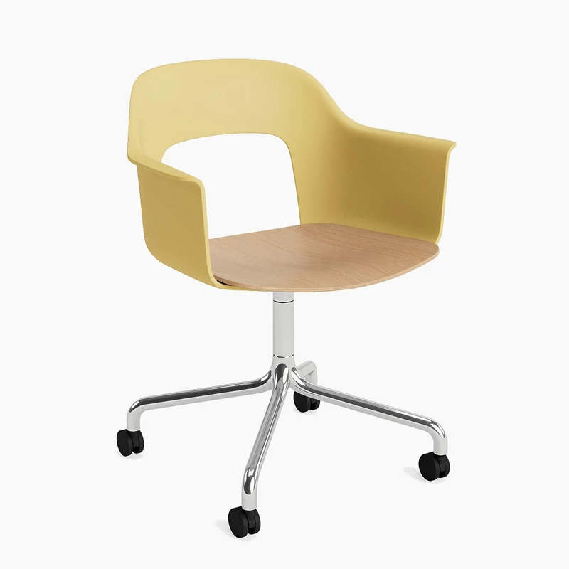 Layout Armchair 262 — Black Aluminium Swivel Wheel