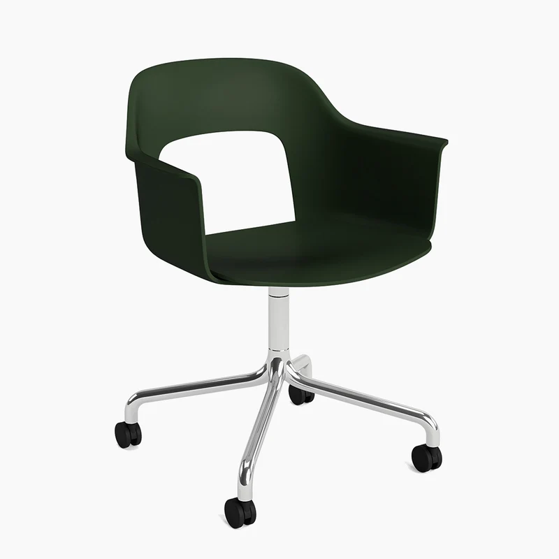 Layout Armchair 261 — Polished aluminium Swivel Wheel