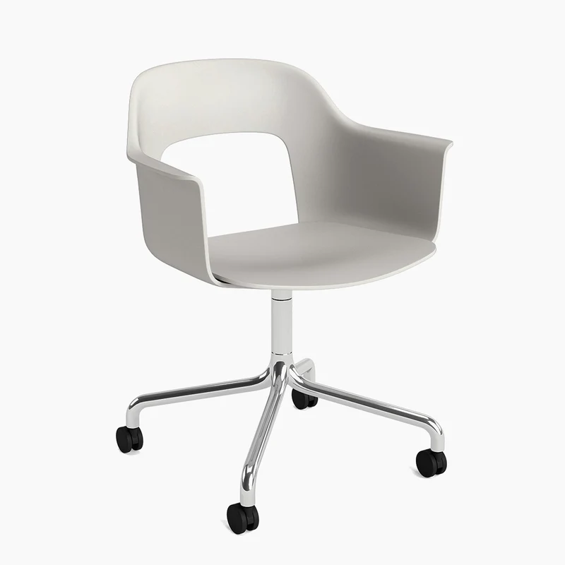 Layout Armchair 261 — Polished aluminium Swivel Wheel